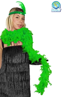 BOA PIUMA DI STRUZZO VERDE